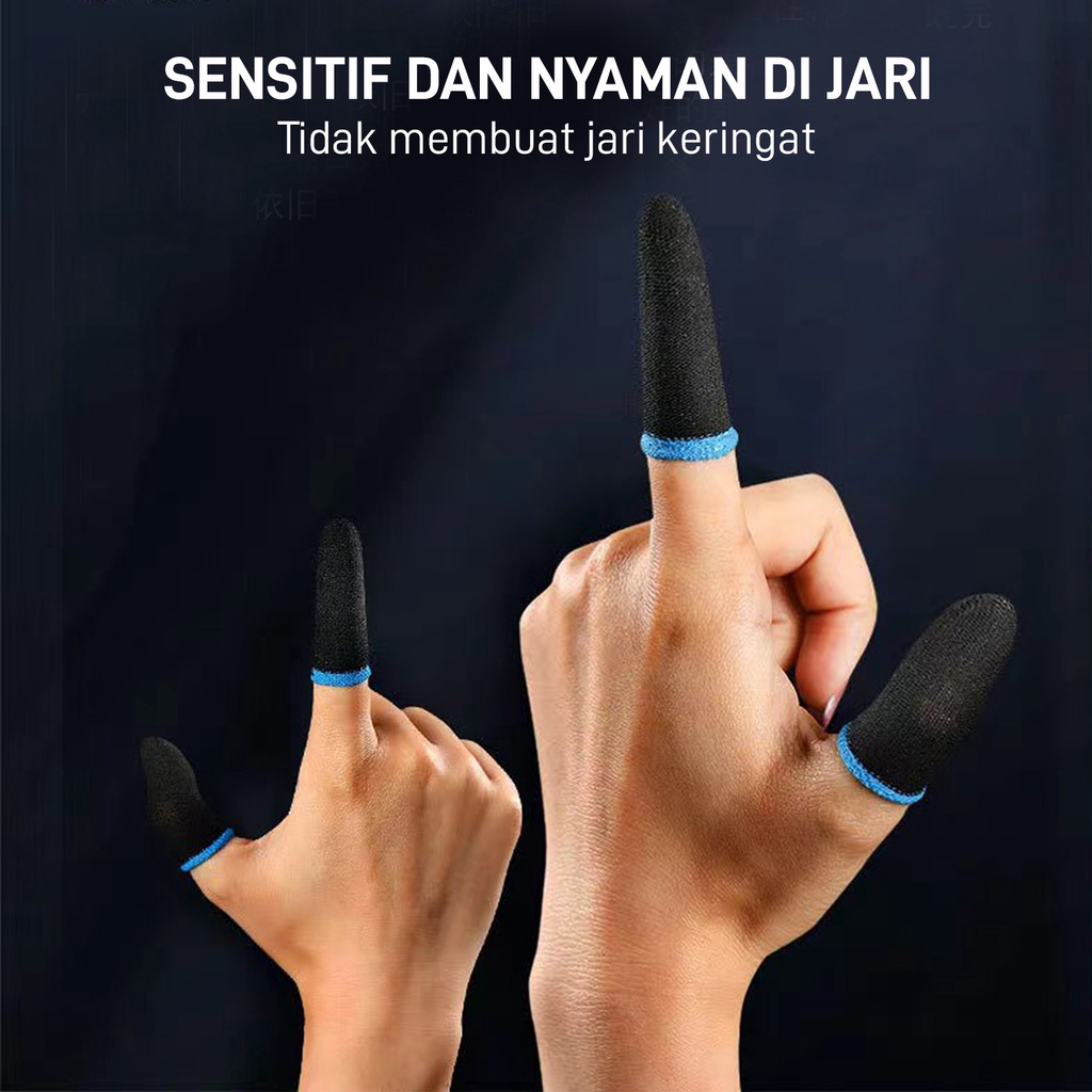 Finger Sleeve Sarung Jari Jempol Veger For Gaming Game Mobile Legend PUBG 1 Pasang
