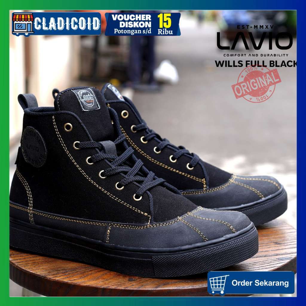 Sepatu Sneakers Pria Original Lavio Wills Sneaker Nongkrong Sekolah Kuliah Jalan Santai Outdoor