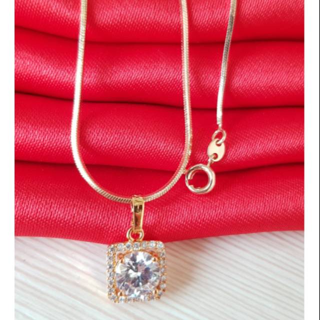 Kalung Permata Xuping Gold Perhiasan lapis emas 18K