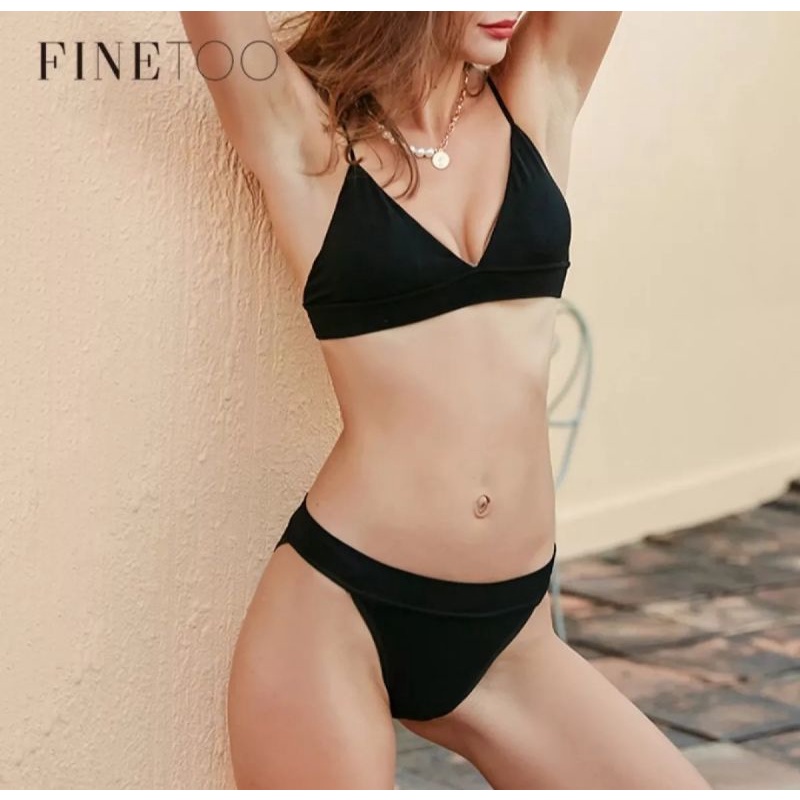 FINETOO BRA SET LINGERIE BIKINI SET DALAMAN WANITA
