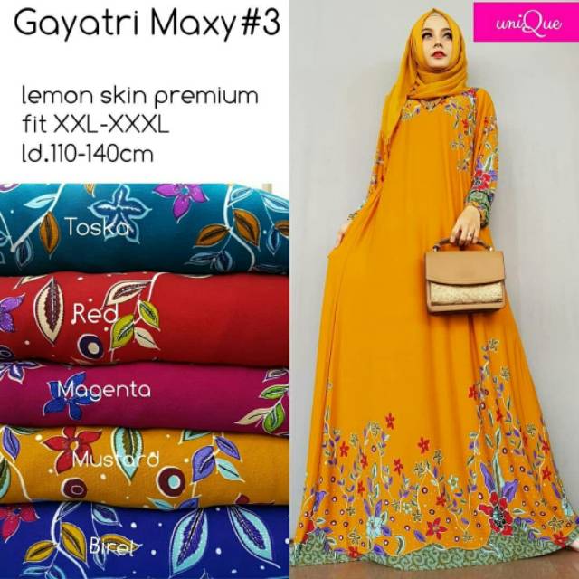 Gayatri Maxi,maxy,gamis,baju gamis,jumbo maxi,gamis jumbo,gamis ori unique,ori unique,baju real pic