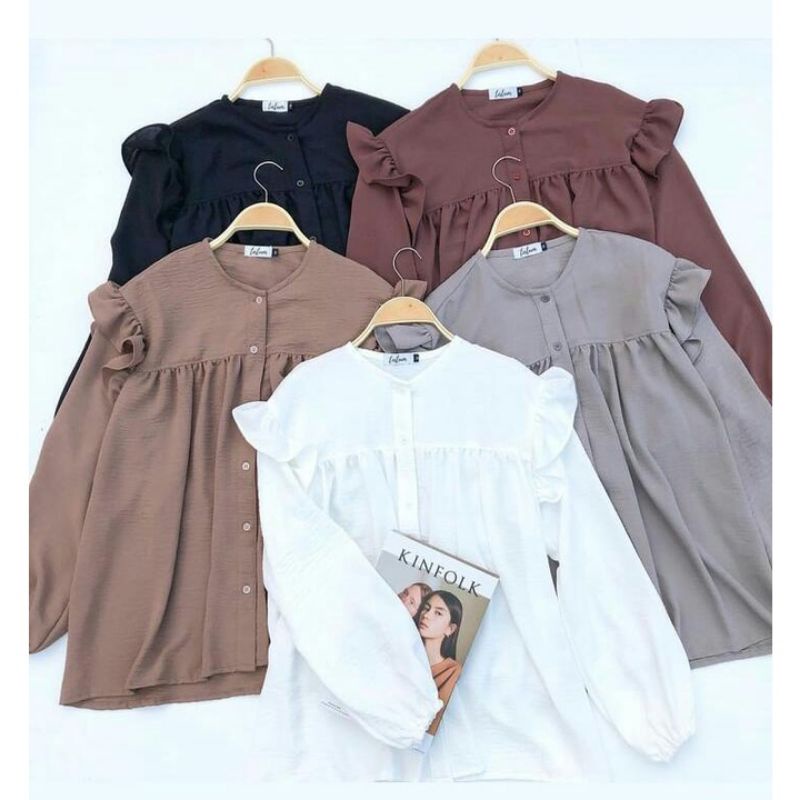 TERBARU ONE SET POLOS RAYON PREMIUM // BLOUSE RAYON // KOREAN MIDI DRESS PREMIUM / KATUN RAYON