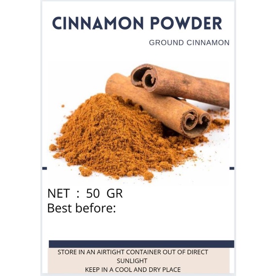

CINNAMON POWDER PURE 50 GR