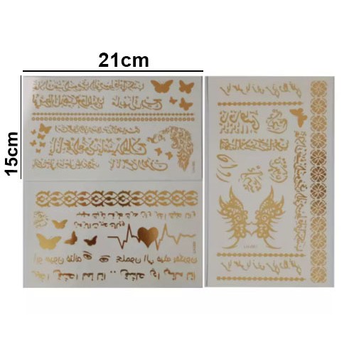 Stiker Kaligrafi dan Tato Tulisan Arab Anti Air