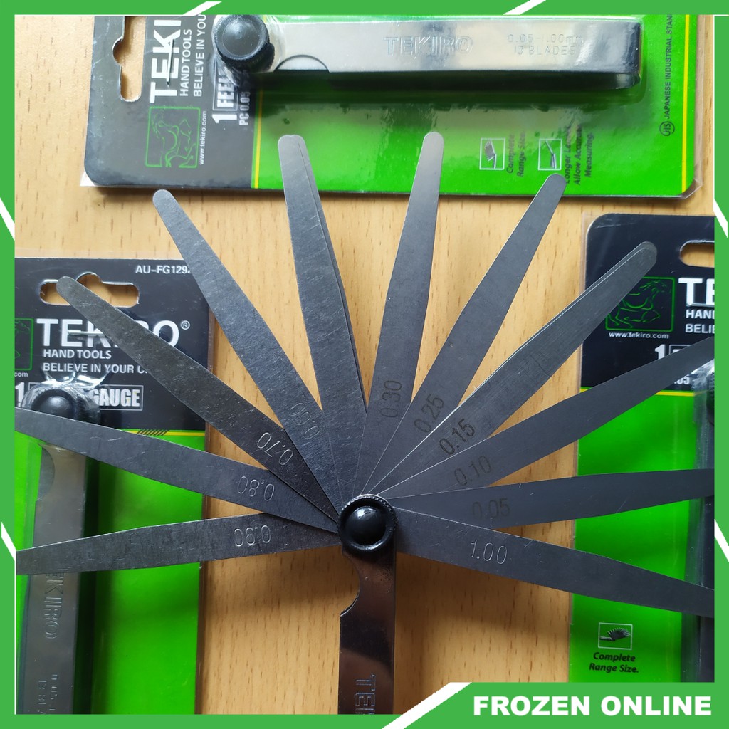 Feller Gauge Puller untuk Kunci Stel Klep Setel Motor 13 Blade Tekiro