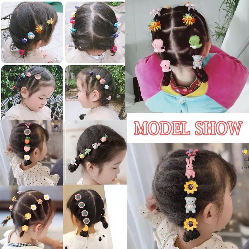 5 pcs Ikat Rambut anak model awan Kunciran  Rambut Import korea