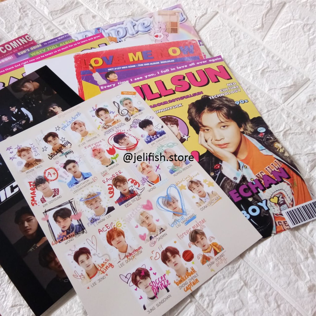 [❤️JELIFISH.STORE] Poster A4 Custom Hiasan Dinding Murah Surabaya Aesthetic Band Kpop BTS NCT Anime