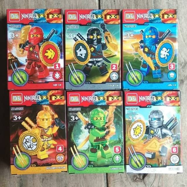 Mainan Lego knight  NINJAGO  1 set 6 pcs
