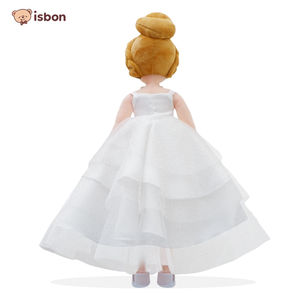 ISTANA BONEKA princess ALICE putih mainan anak perempuan elegan premium white gown berbi baju bisa di lepas cute plush princes doll