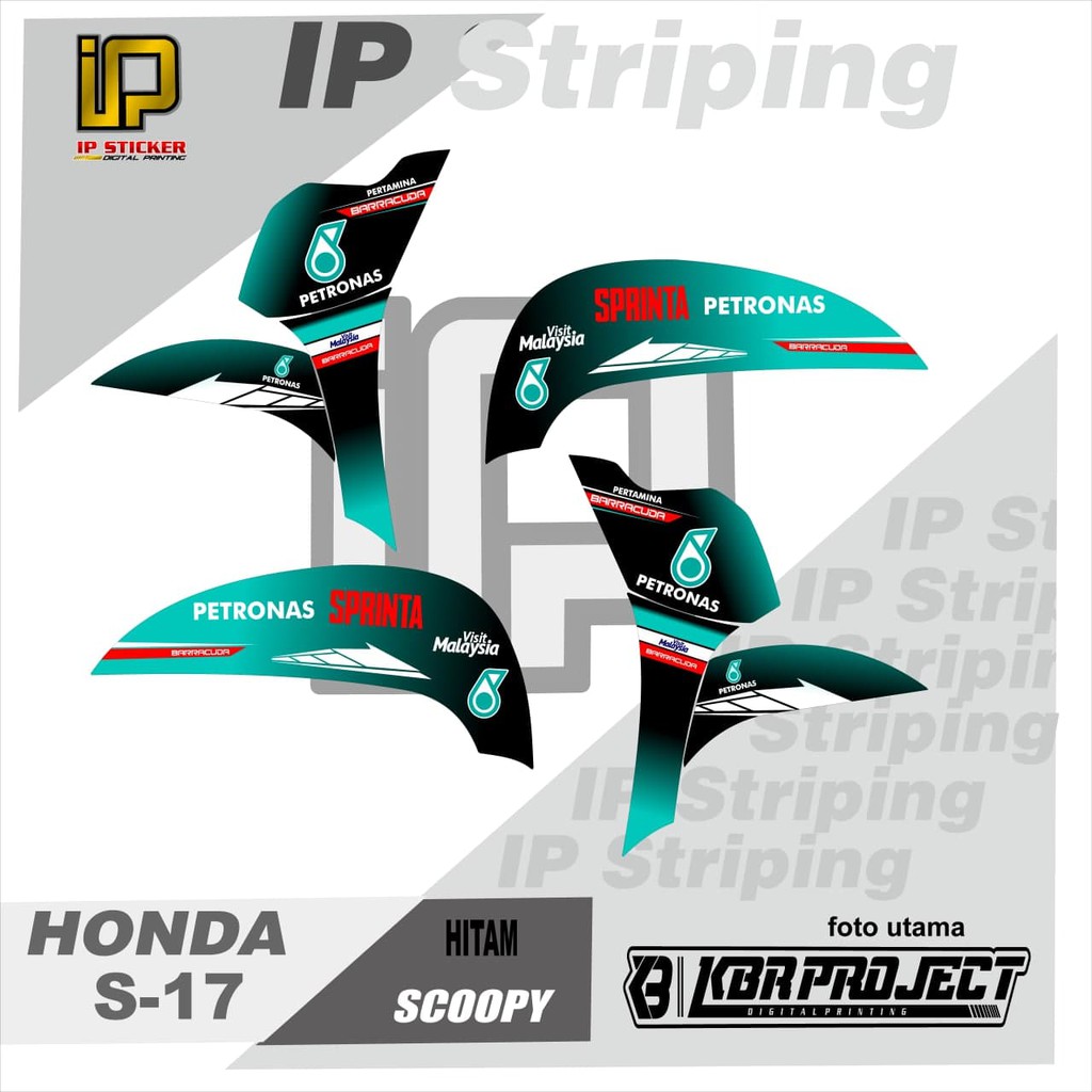 scoopy petronas striping scoopy petronas motor honda motorstickervariasi Racing.S-17(cod)stikermotor