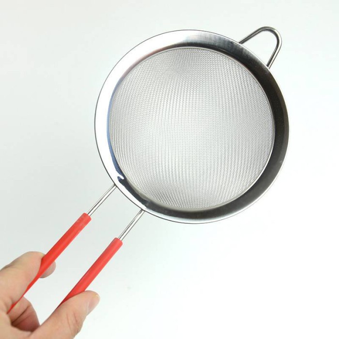 goodyes flour strainer plastic handle/saringan masak / tepung / minyak