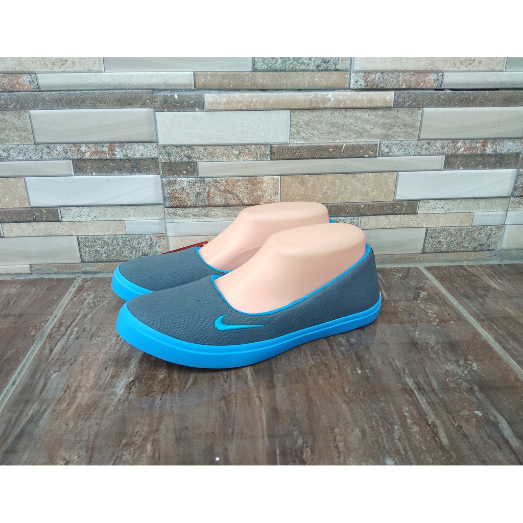 SEPATU WANITA SLIP ON 01 BIRU TOSCA.SEPATU BALERINA.SEPATU FLAT.SEPATU LUCU