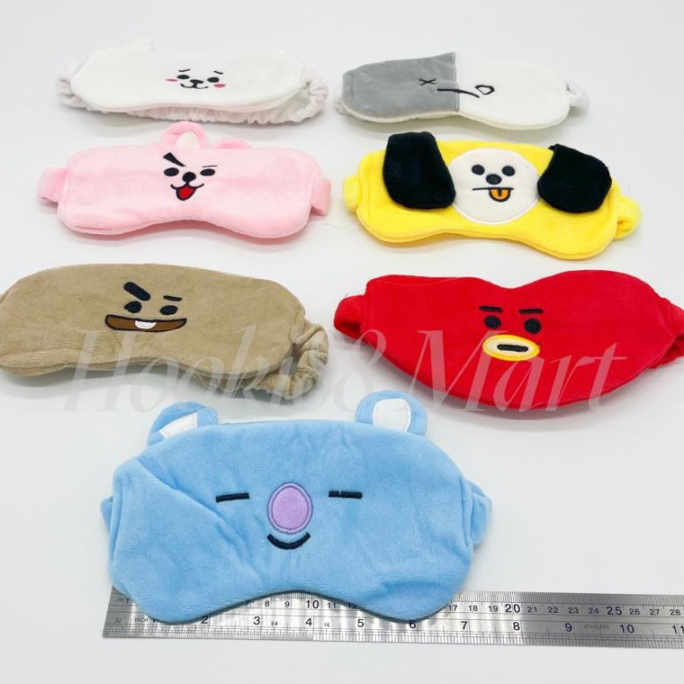 PENUTUP MATA TIDUR BTS EDITION/TRAVEL SLEEP MASK BT21/SLEEPING MASK KARAKTER KOREA