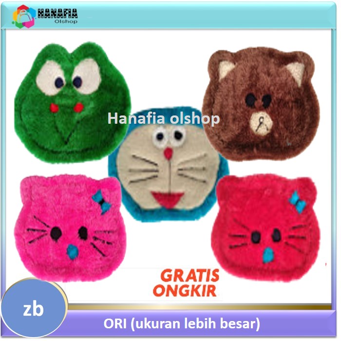 KESET KARAKTER BULU RASFUR LEMBUT ORIGINAL