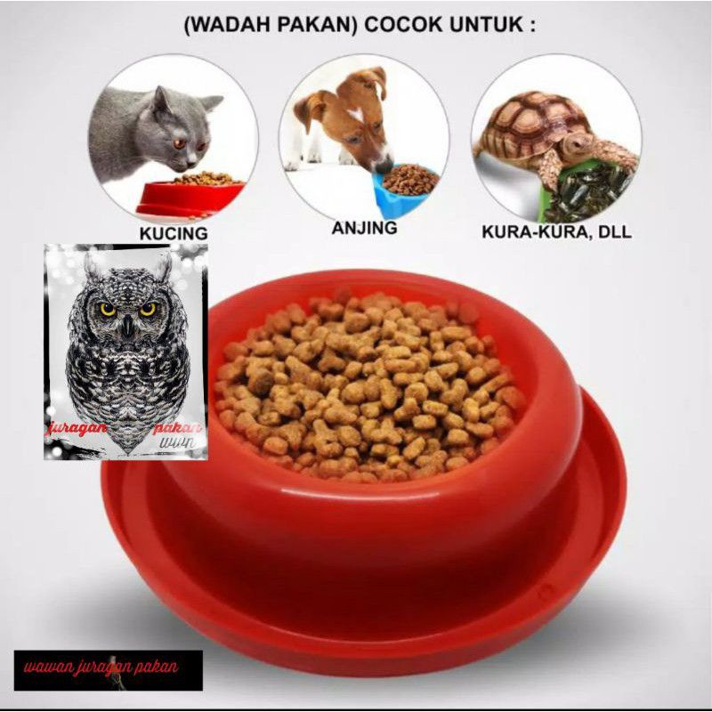 TEMPAT PAKAN KUCING, DOUBLE DAN SINGLE LUCU KARAKTER