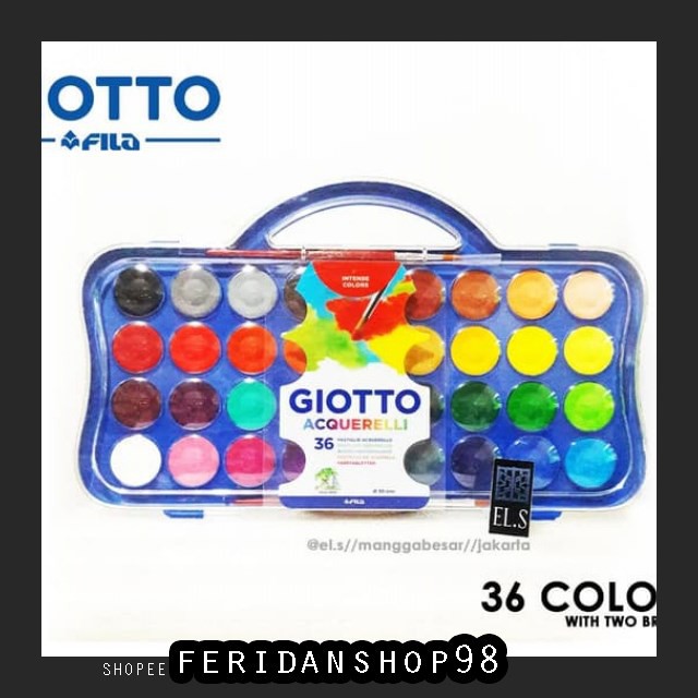 

BT944 GIOTTO ACQUERELLI 36 BEST WARNA WATER COLOR CAKE CAT AIR BY FERIDANSHOP98