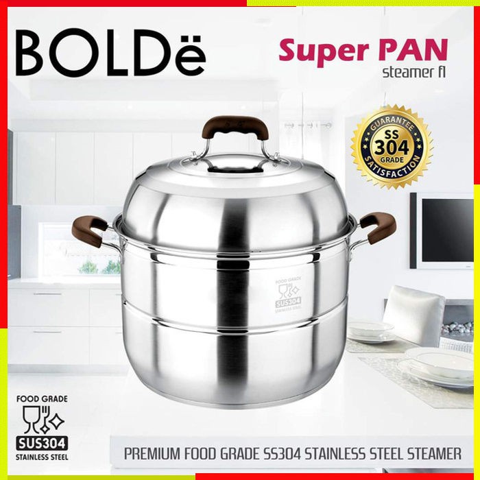 PANCI KUKUS STAINLESS BOLDE KUKUSAN PENGUKUS STEAMER STENLIS SET BOLDE ALAT MASAK ALAT DAPUR MURAH