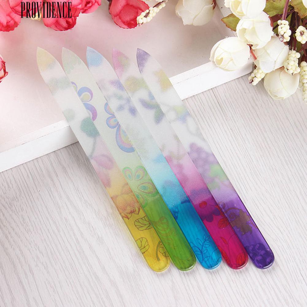 [Bayar Di Tempat] Profesional Durable Glass Nail Art File Buffer Manicure Perangkat Polisher Tool