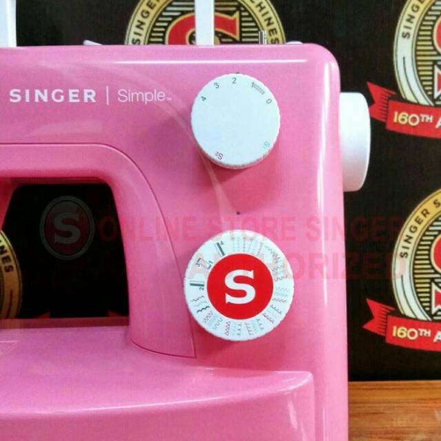 Mesin Jahit SINGER 3223R Simple - Merah Portable