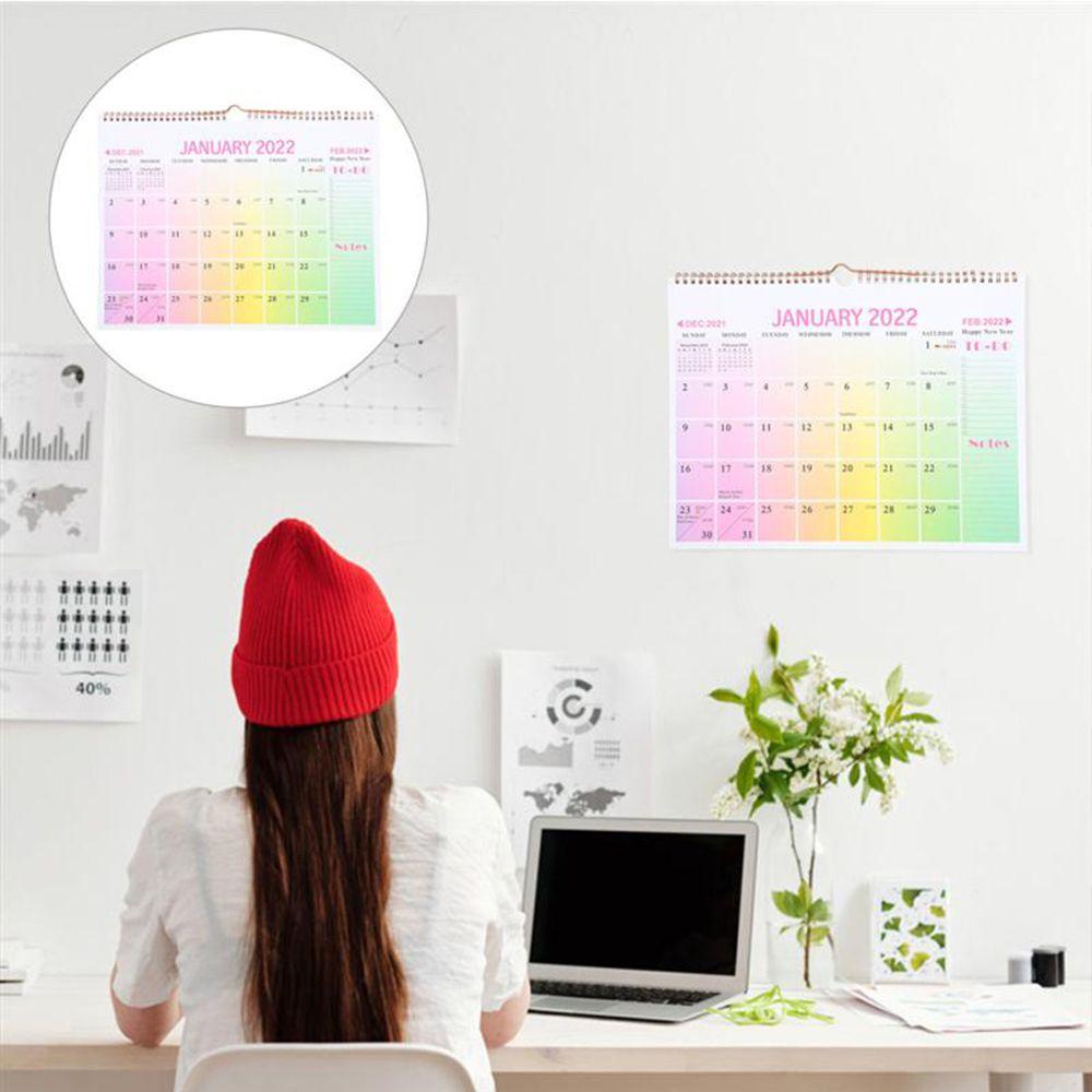 Kalender Dinding Agustina 2022kantor date Clocking Mark date New Year Planner Kalender Gantung