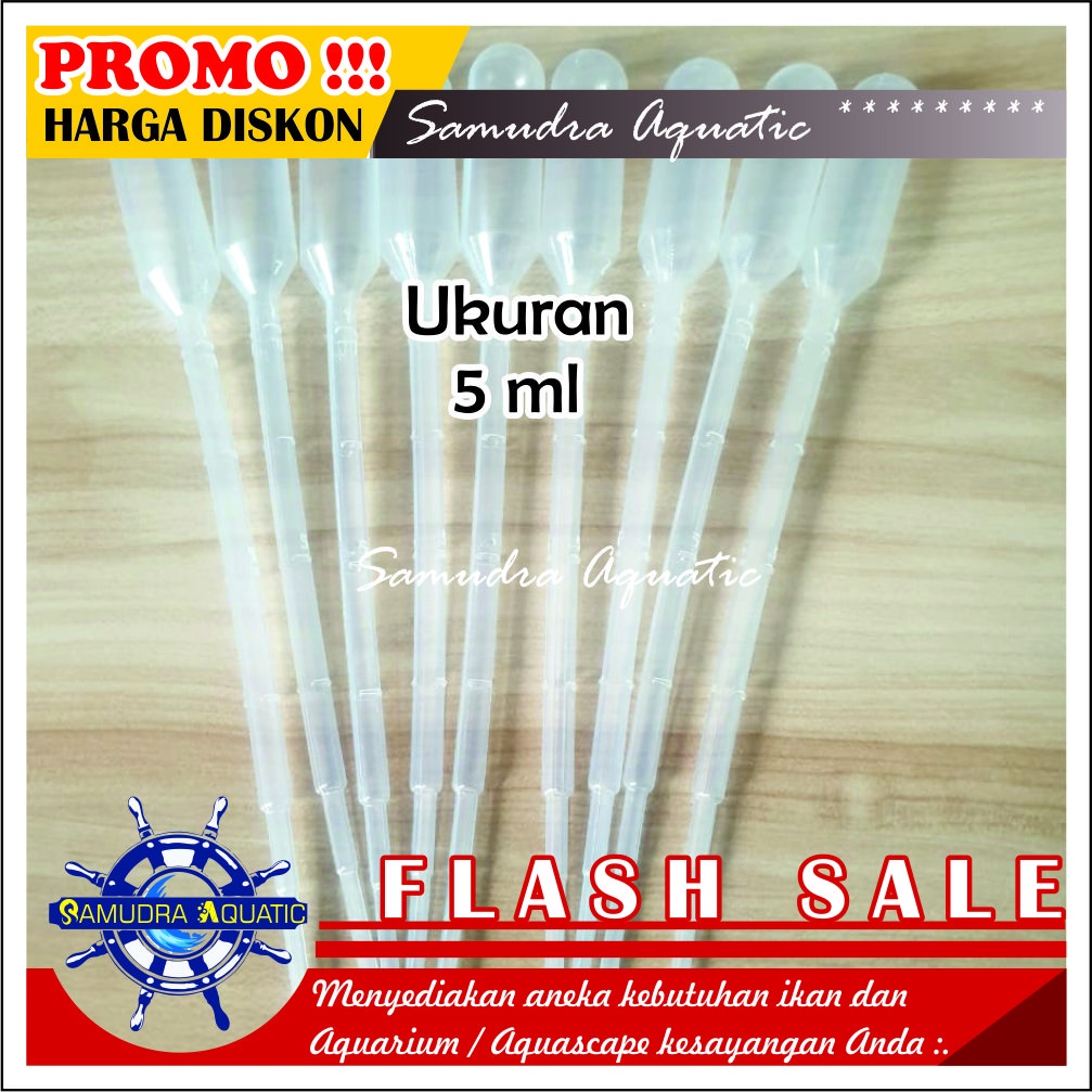 PIPET Tetes Ikan 5ml, Pipet Ikan Hias Obat Ikan