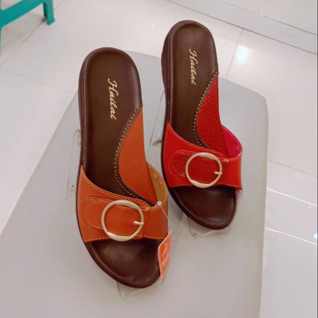 sendal wanita hailai sp 02 cantik tumit kokoh 5cm