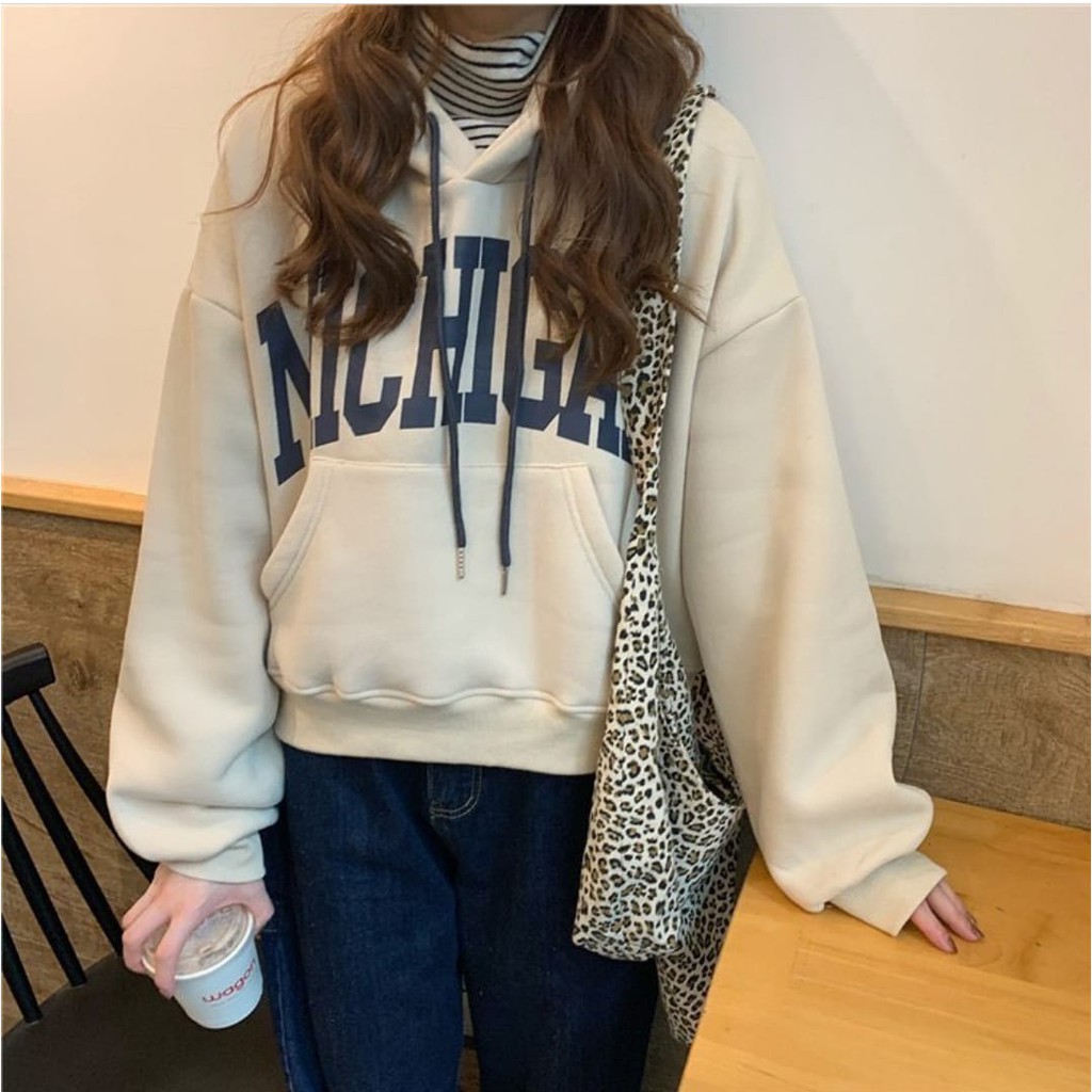 Sweater hoodie wanita NICHIGAN HOODIE OVERSIZE sweater wanita terbaru