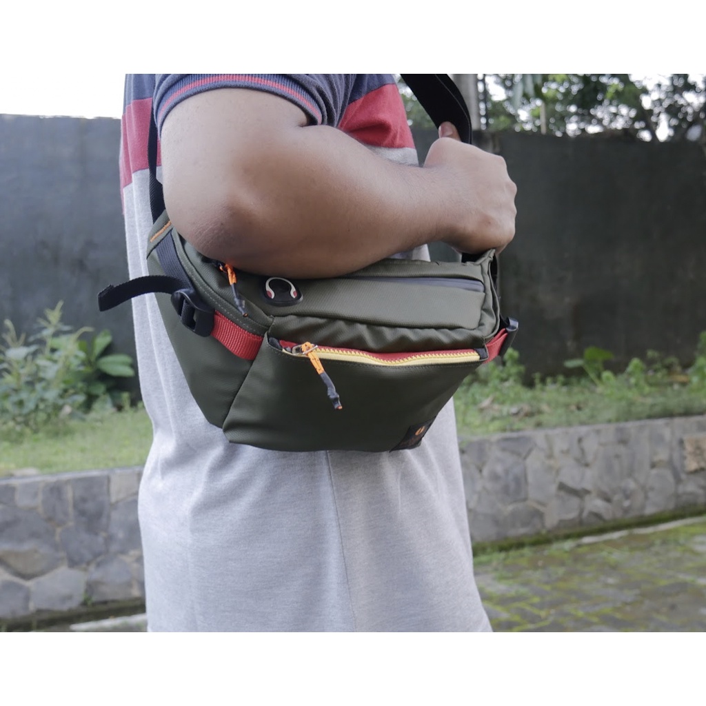 COLOMBANO ARMY |ManNeedMe x URBAN| Tas Selempang Pria Tas Pinggang Waist Bag ORIGINAL