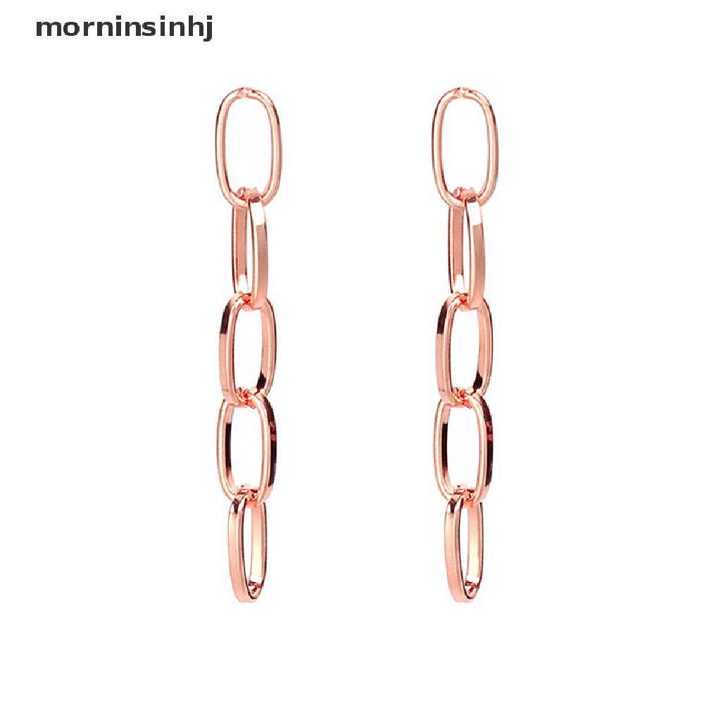 Mornin Anting Tusuk Gantung Statement Bahan Alloy Desain Geometrirumbai Untuk Wanita