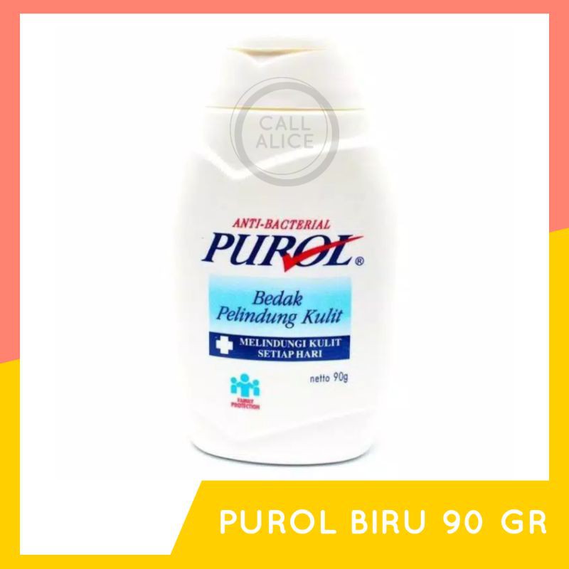 BEDAK PUROL ANTI BACTERIAL 90 GR - BIRU 1 DUS PACK