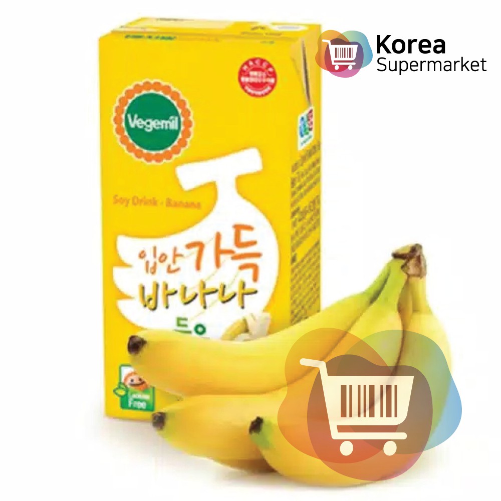 Chungs Food Soy Drink Banana 190ml/Minuman Susu Rasa Pisang Asli Korea