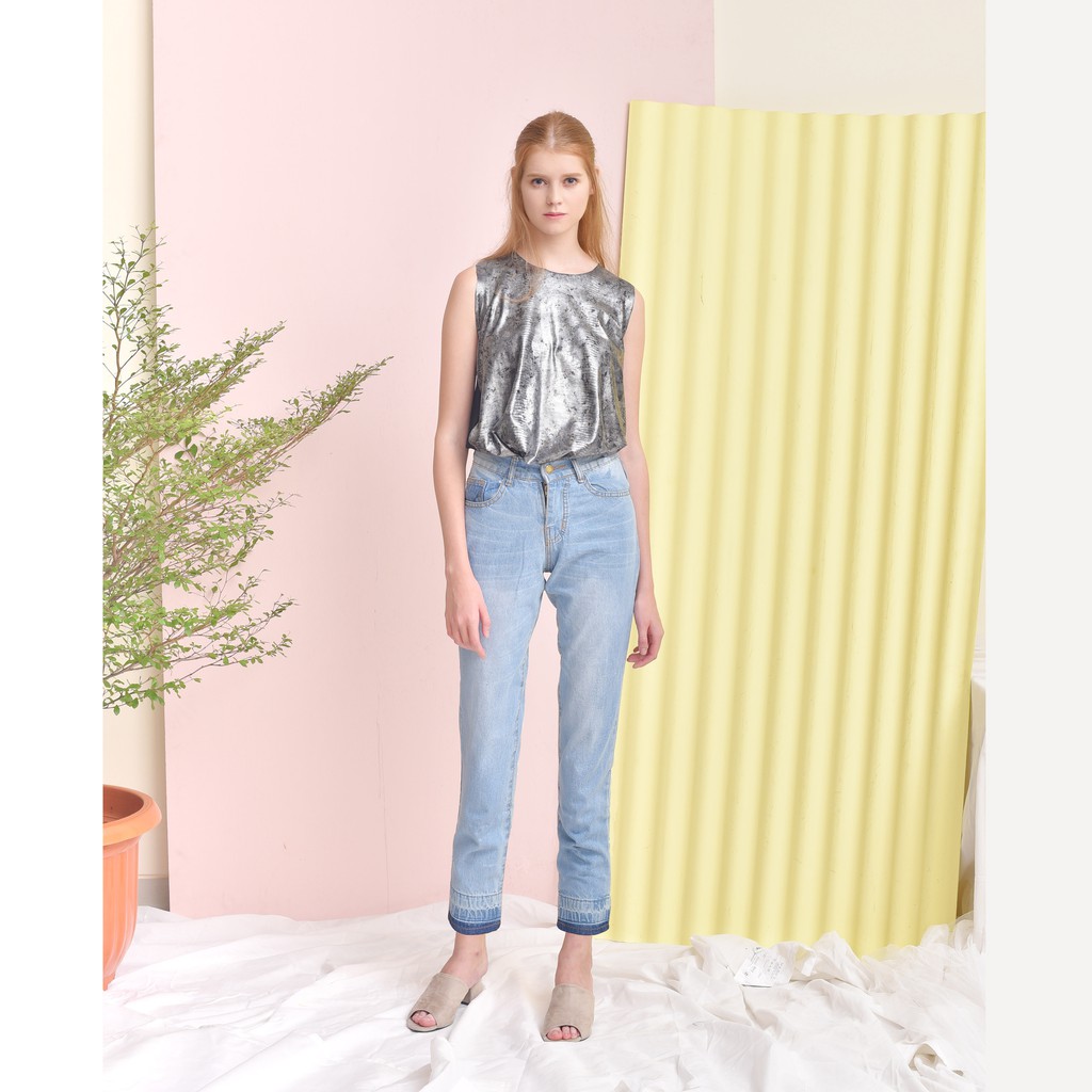  CELANA  JEANS  BOYFRIEND  OMBRE Shopee  Indonesia