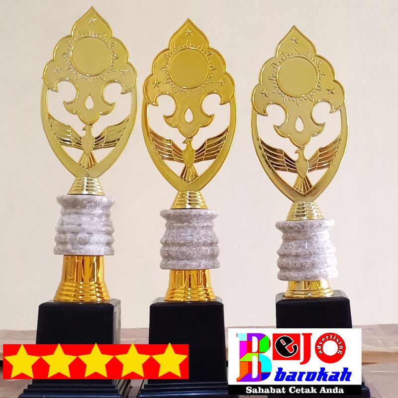 Piala / Trophy marmer kecil set / piala 1 set