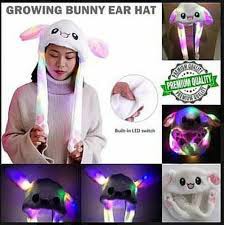 READYSTOCK BUNNY HAT LED TOPI KELINCI TIK TOK KUPING BERGERAK DENGAN LED