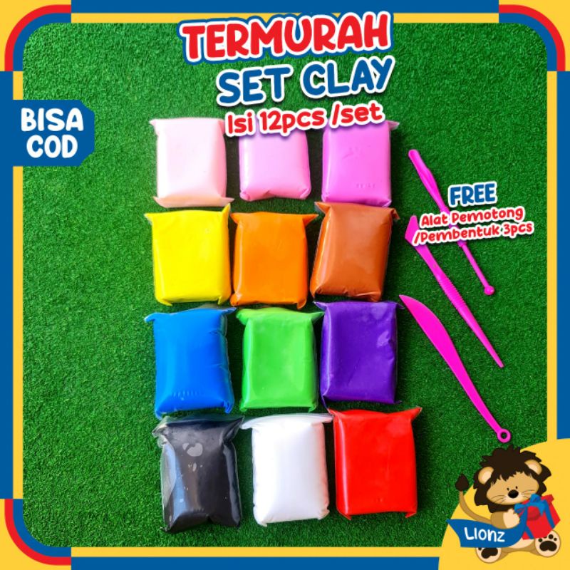 Mainan Soft Clay set Warna Warni