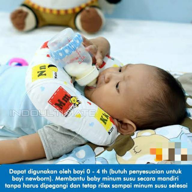 Bantal penyangga dot botol susu bayi baby bottle holder Makassar