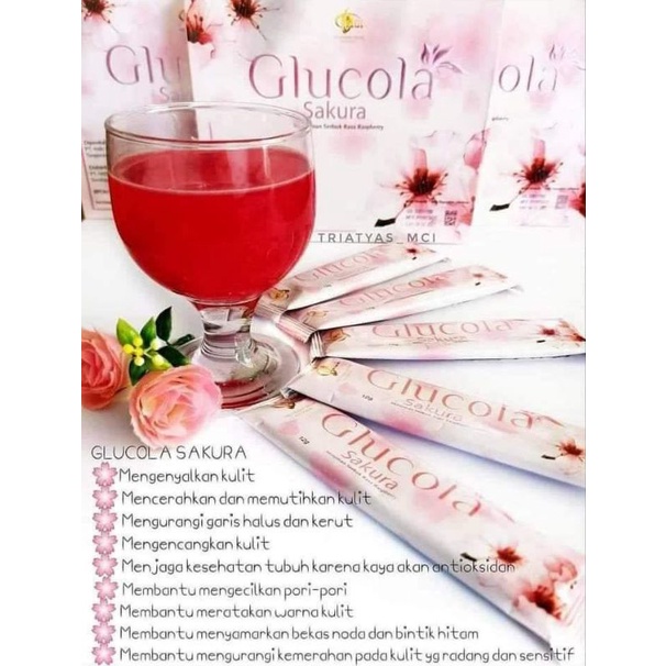GLUCOLA SAKURA Minuman Suplemen Kesehatan - MCI(100%ORIGINAL)