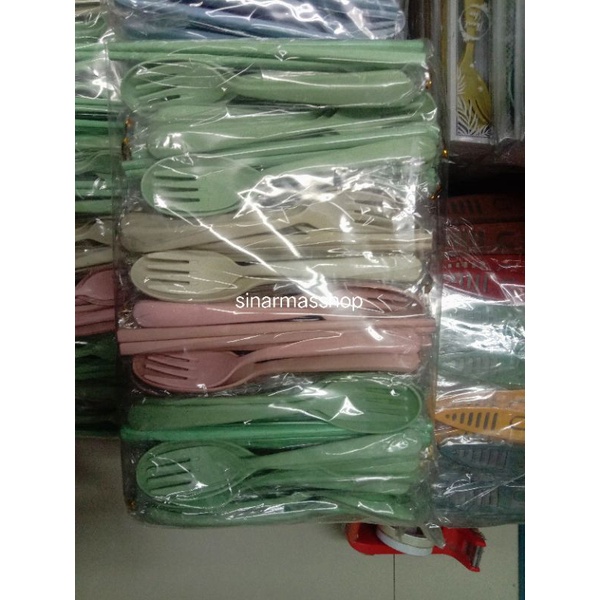 SOUVENIR SET ALAT MAKAN PACKING PLASTIK MINIMAL 50PCS - SOUVENIR SENDOK GARPU SUMPIT - SOUVENIR SET 