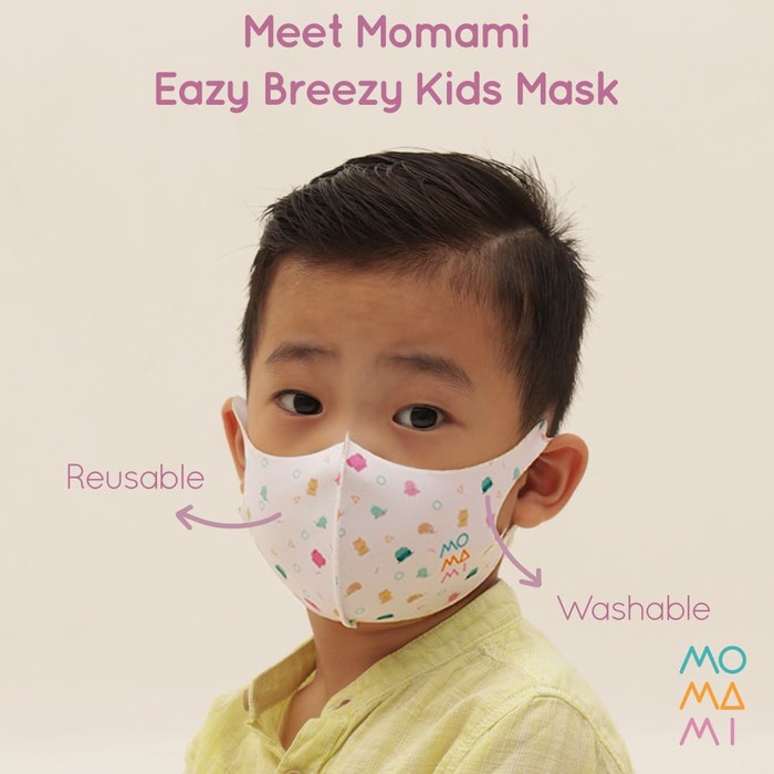 MoMaMi Easy Breezy Kids Mask - 2 pcs masker Anak