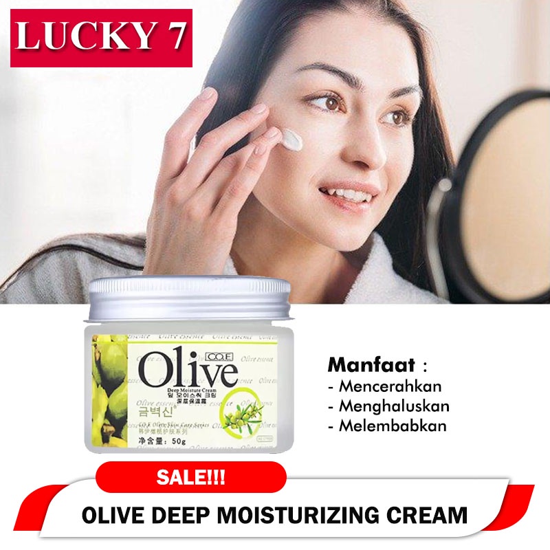 OLIVE KRIM SIANG MALAM TERBUAT DARI MINYAK ZAITUN MELEMBABKAN KULIT &amp; MENCERAHKAN KULIT WAJAH