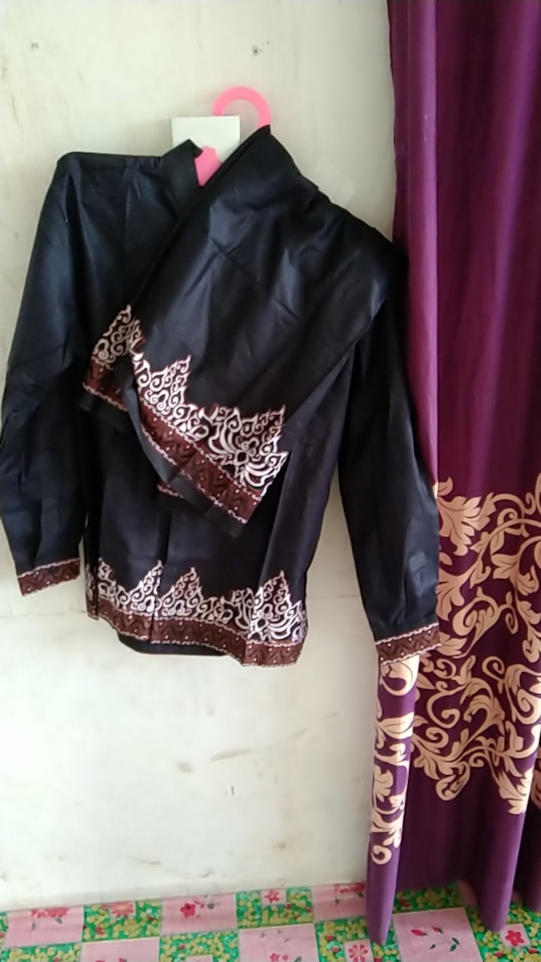 1set Setelan Sarung Kemeja Batik / Batik Solo / Batik Pekalongan Sarko / Sarkem Batik