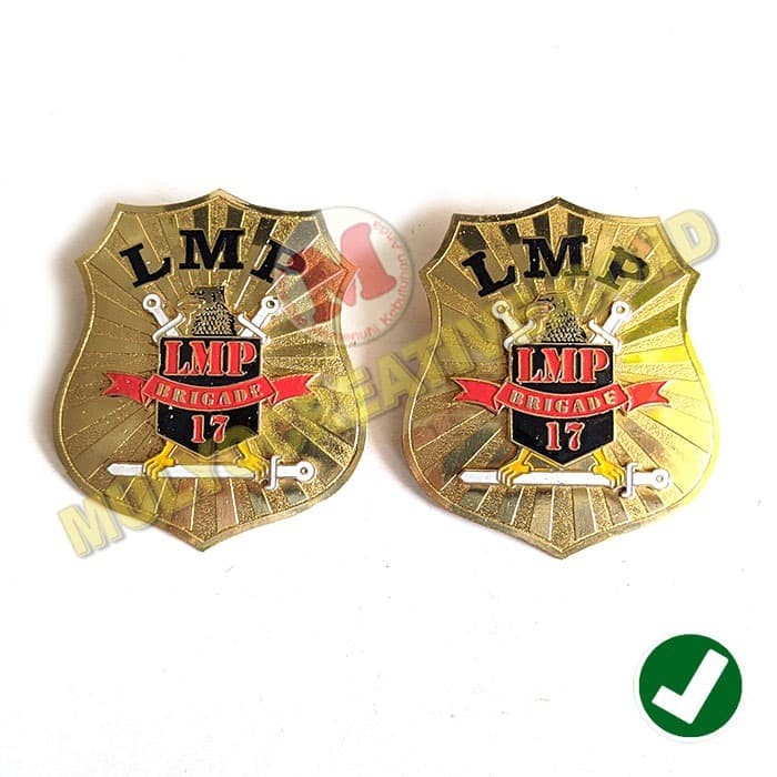 (READY) Lencana Emblem Laskar Merah Putih Lencana LMP Ukuran Besar Murah
