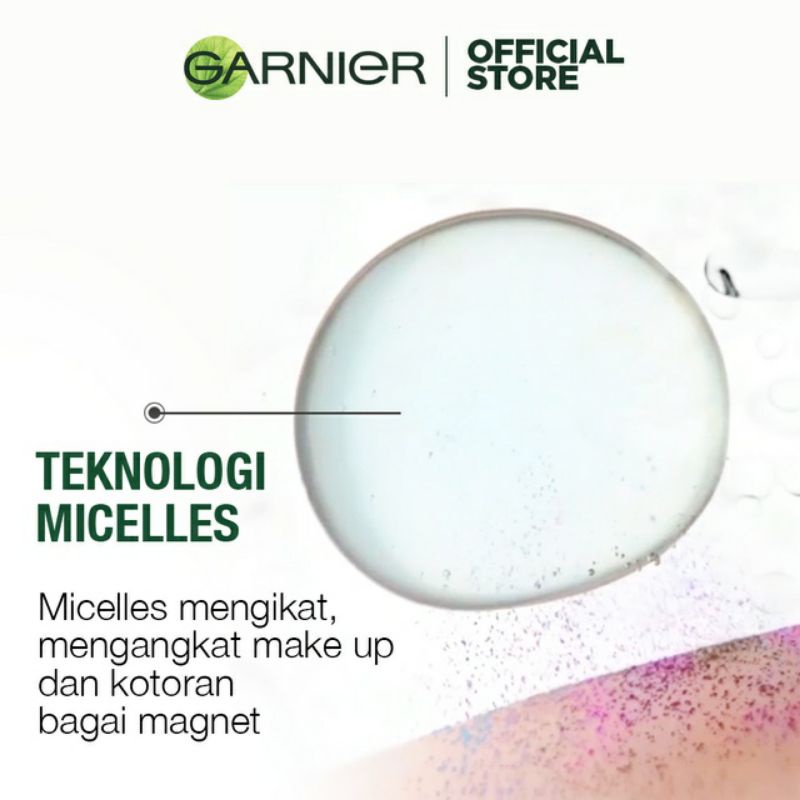 Garnier Micellar Water Pink Skin Care 125ml (Pembersih Wajah &amp; Makeup Untuk Kulit Sensitif)