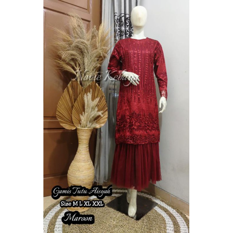 [REALPICT]GAMIS PESTA/GAMIS TUTU CANTIK/GAMIS TUTU MEMUKAU/KEBAYA NYA WANITA