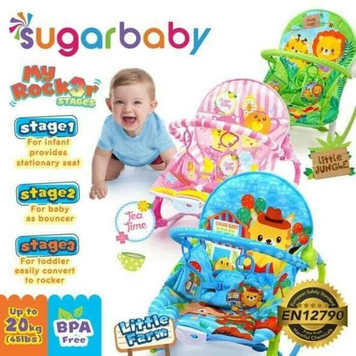 Sugarbaby Bouncer Bayi My Rocker 3 Stages