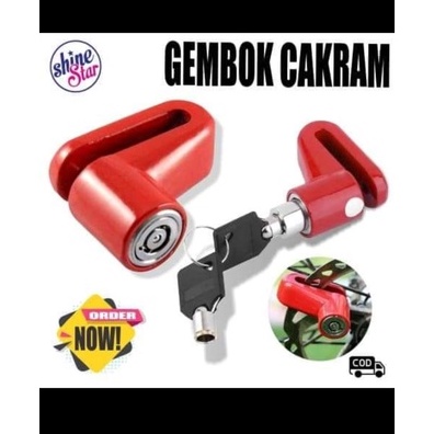 kunci disc cakram igawa/ kunci cakram disk lock / kunci pengaman MOTOR/ gembok cakram disc universal