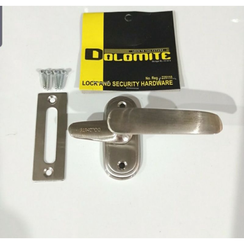 Rambuncis Jendela Dolomite 6cm Kuningan - Kunci Jendela Dolomite