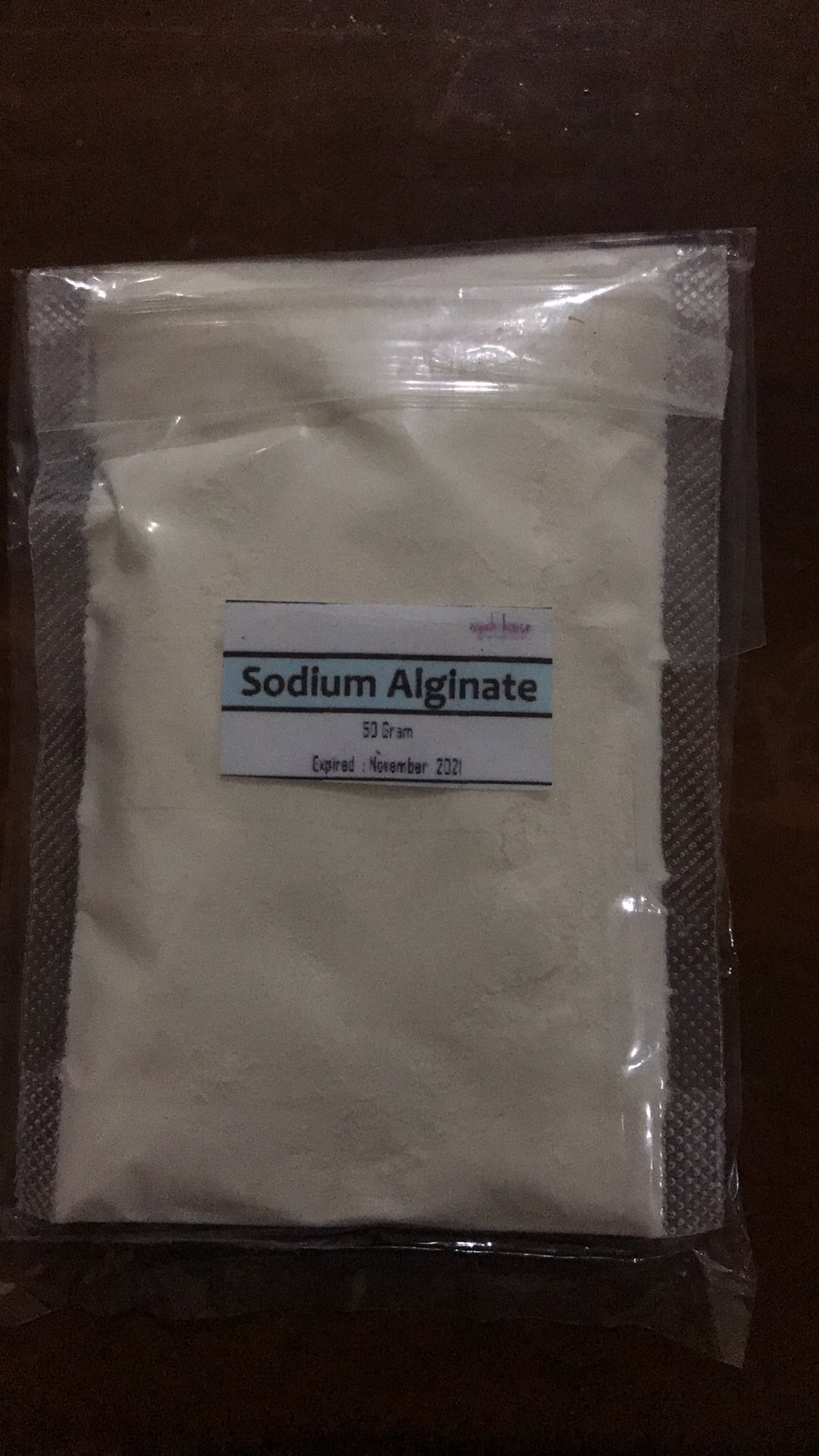 Sodium Alginate 50 G / Ingredients Face Mask / Food Grade