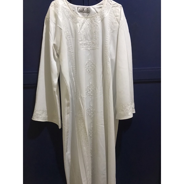 preloved jubah putih