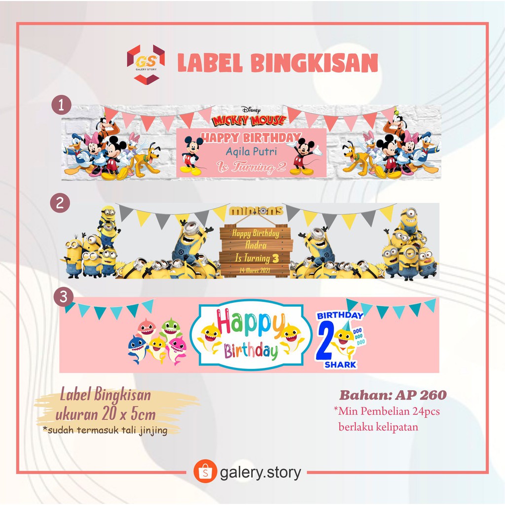 

LABEL BINGKISAN ULANG TAHUN